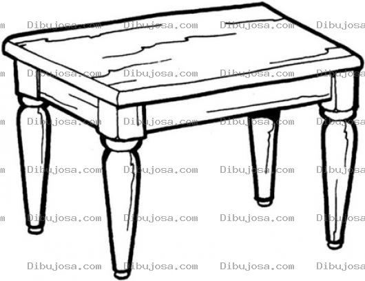 Dibujo para colorear Mesa De Madera Para Colorear
