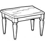 Dibujo para colorear Mesa De Madera Para Colorear