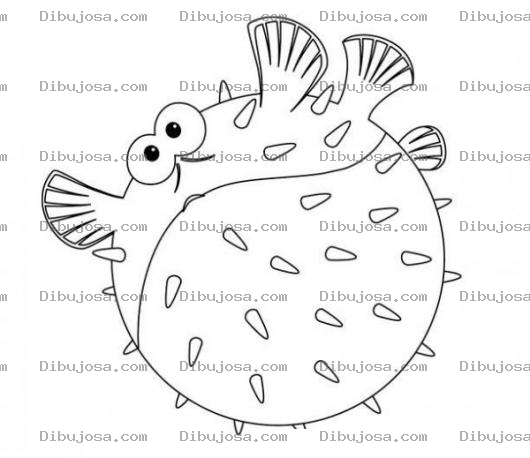 Dibujo para colorear Colorear Pez Sapo De La Pelicula De Nemo