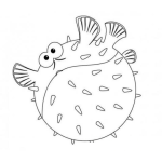 Dibujo para colorear Colorear Pez Sapo De La Pelicula De Nemo