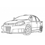 Dibujo para colorear Colorear Carro Suzuki Sxforce