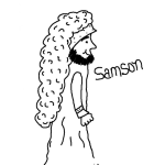 Dibujo para colorear Colorear A Sanson De La Biblia