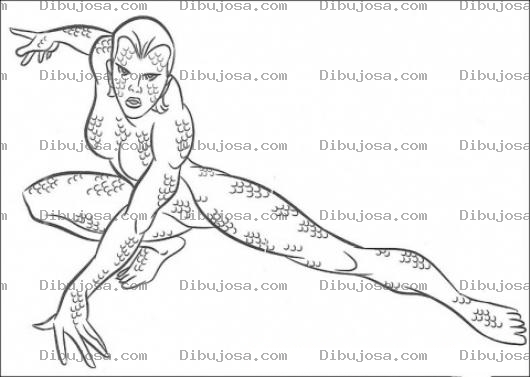 Dibujo para colorear Colorear Enemiga De Los X-men