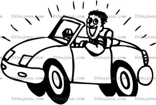 Dibujo para colorear colorear carrito brillante