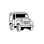 Dibujo para colorear colorear jeep