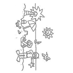 Dibujo para colorear Colorear Ninos En La Playa