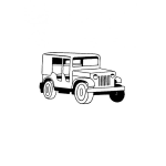 Dibujo para colorear colorear jeep clasico