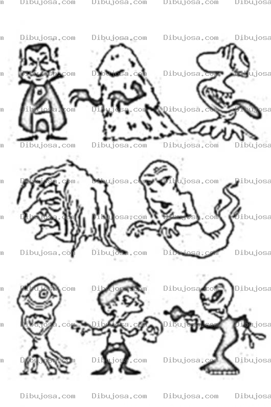 Dibujo para colorear Colorear Fantasmas