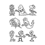 Dibujo para colorear Colorear Fantasmas
