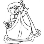 Dibujo para colorear Colorear Cayuco El Chalupo