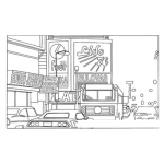 Dibujo para colorear Colorear Trafico En La Ciudad