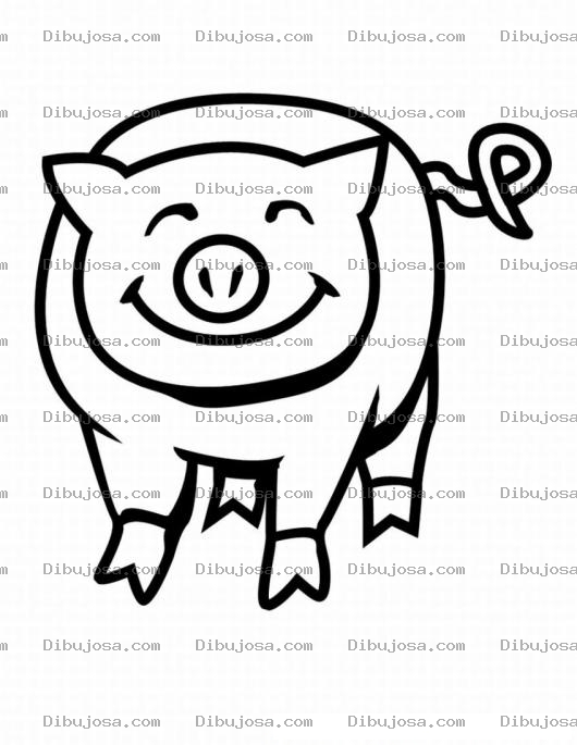 Dibujo para colorear Cochito Feliz Para Colorear