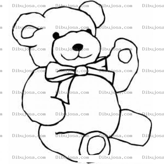 Dibujo para colorear Colorear Osito Tedi Teddy Bear