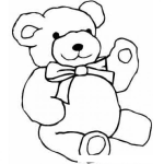 Dibujo para colorear Colorear Osito Tedi Teddy Bear