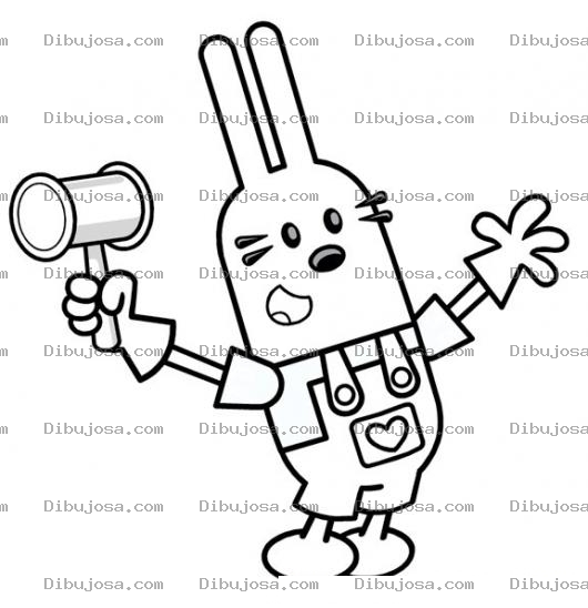 Dibujo para colorear Colorear A Widget De Wubbzy Guau Guau