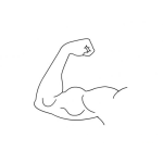 Dibujo para colorear Colorear Bicep Gigante