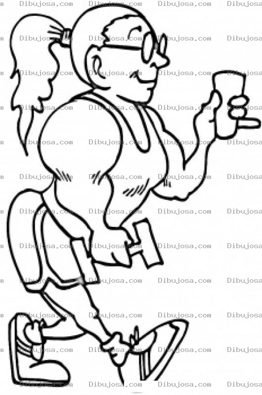 Dibujo para colorear Colorear Entrenadora Mujer Musculosa