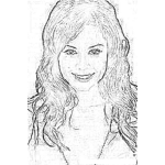 Dibujo para colorear Brooke Burke Coloring Page Para Colorear