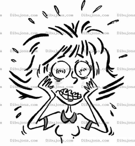 Dibujo para colorear Colorear Mujer Neurotica