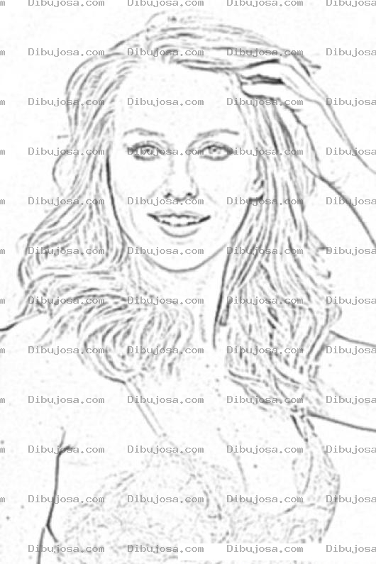 Dibujo para colorear Naomi Watts Coloring Page Para Pintar