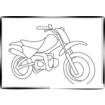 Dibujo para colorear Moto De Enduro Para Colorear
