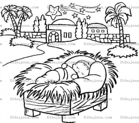 Dibujo para colorear Colorear Bebe Durmiendo En La Intemperie