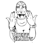 Dibujo para colorear Colorear Clicas De Jeff Hardy