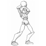 Dibujo para colorear Colorear Chico Manga