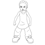 Dibujo para colorear Colorear Karate Kid Hijo De Will Smith