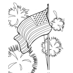 Dibujo para colorear Colorear 4 De Julio En Estados Unidos