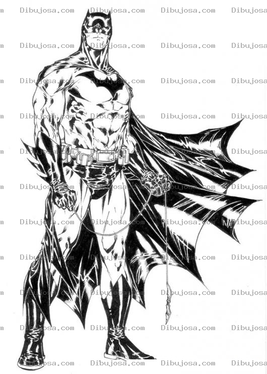 Dibujo para colorear Colorear A Batman