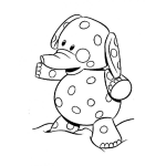 Dibujo para colorear Colorear Elefantito Con Motitas