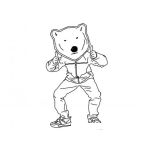 Dibujo para colorear Mascara De Oso Para Pintar