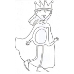 Dibujo para colorear Colorear letra A