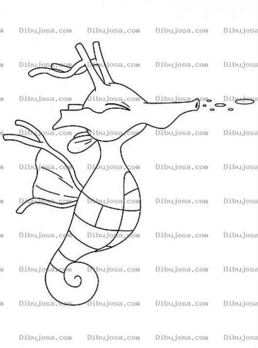 Dibujo para colorear Colorear Caballito De Mar