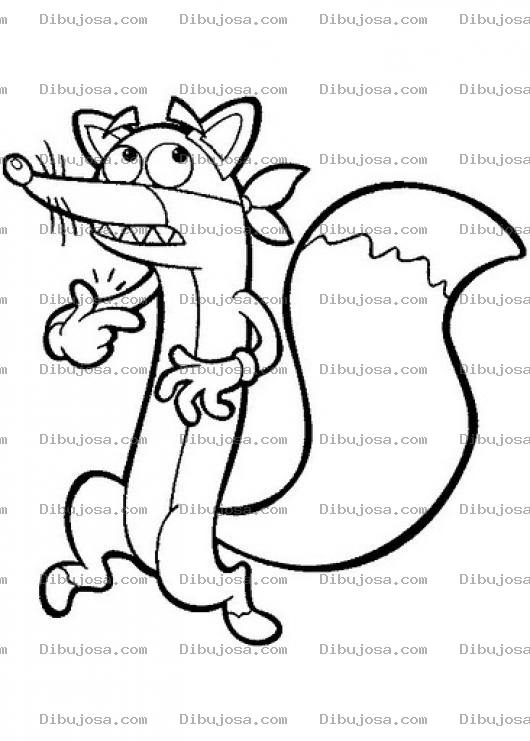 Dibujo para colorear Colorear Zorrito Preocupado