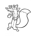 Dibujo para colorear Colorear Zorrito Preocupado