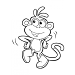 Dibujo para colorear Colorear El Mico De Dora