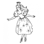 Dibujo para colorear Colorear Princesa Con Tiara