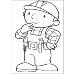Dibujo para colorear Bob pensativo