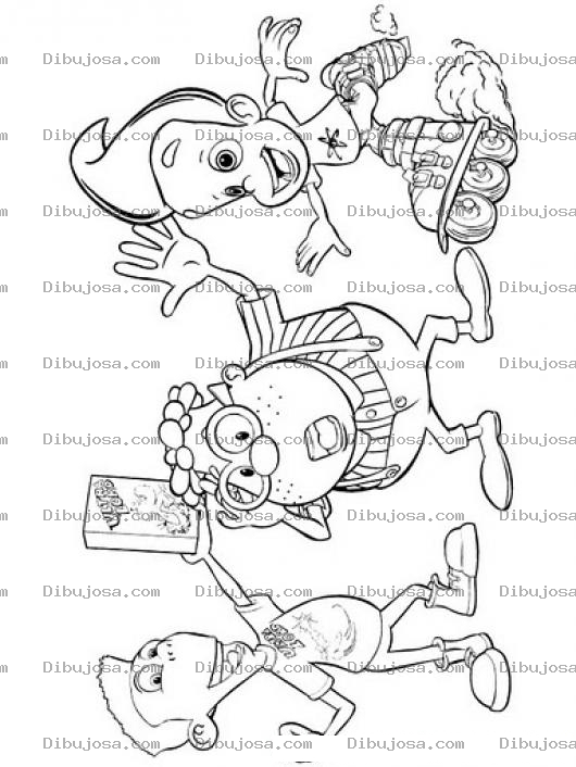 Dibujo para colorear Yimi Neutron Y Sus Amigos Para Colorear