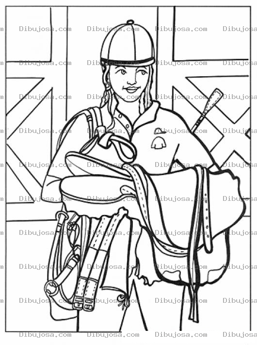 Dibujo para colorear Colorear Silla De Cabayo