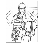 Dibujo para colorear Colorear Silla De Cabayo