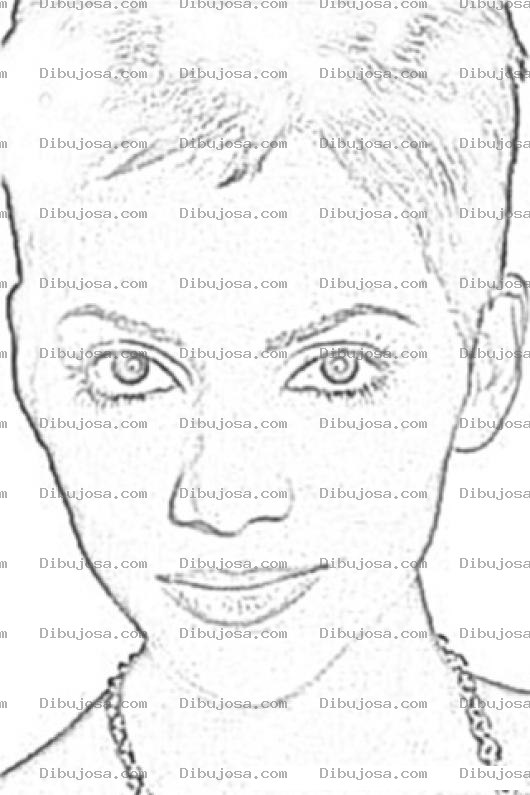 Dibujo para colorear Halle Berry Coloring Page