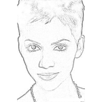 Dibujo para colorear Halle Berry Coloring Page