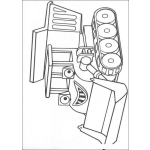 Dibujo para colorear El tractor de volteo de Bob