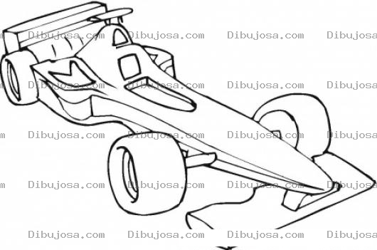 Dibujo para colorear Colorear Carro Formula 1