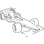 Dibujo para colorear Colorear Carro Formula 1