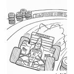Dibujo para colorear Colorear Carro En Pista De Carreras