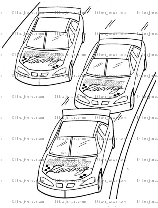 Dibujo para colorear Nascar News Coloring Page